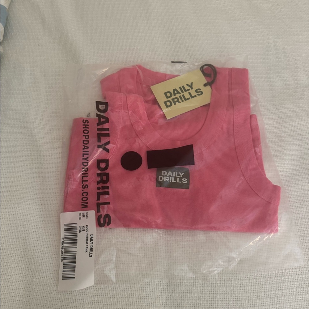 Daily Drills Pink Tank Top